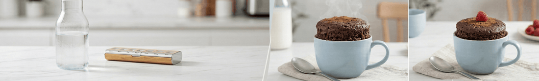 Make a best microwave protein cake: fast healthy dessert mix