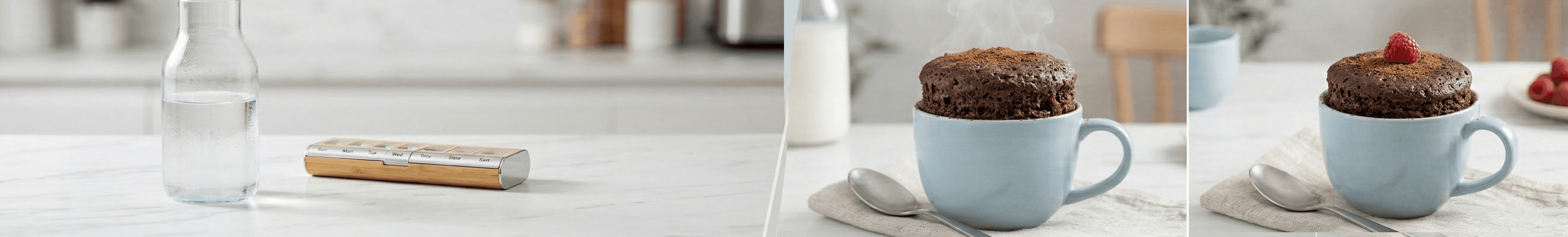 Make a best microwave protein cake: fast healthy dessert mix
