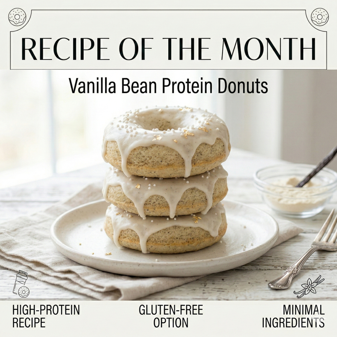 Stack of protein Donuts