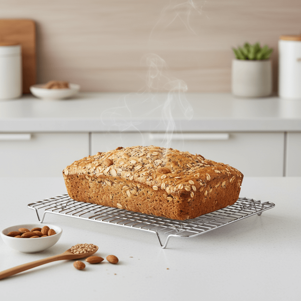 Food Dyes Protein Cake Cooling on Wire Rack