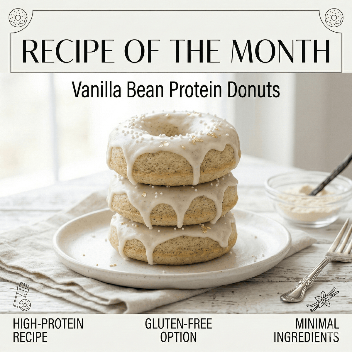 Stack of protein Donuts
