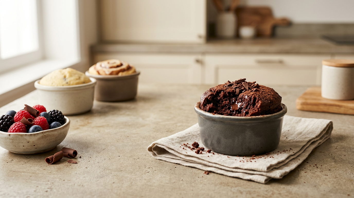 BĀK Goods high-protein cake mix — soft, moist, gluten-free cake with 35g+ protein per serving, ready in under 3 minutes