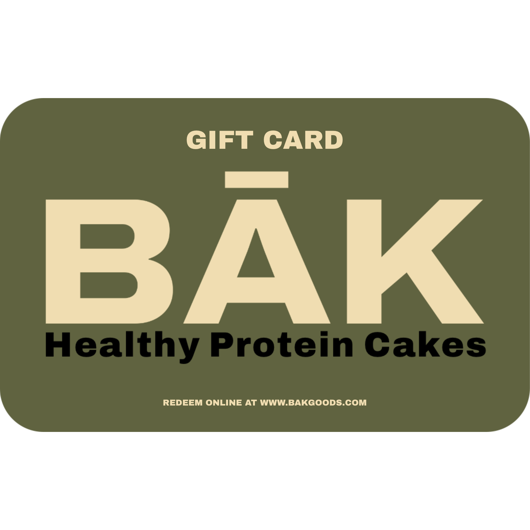 BĀK Protein Cake Gift Card